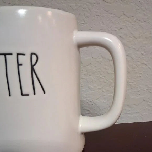 Rae Dunn "FIGHTER" 16oz Ceramic Coffee Mug - Picture 7 of 11